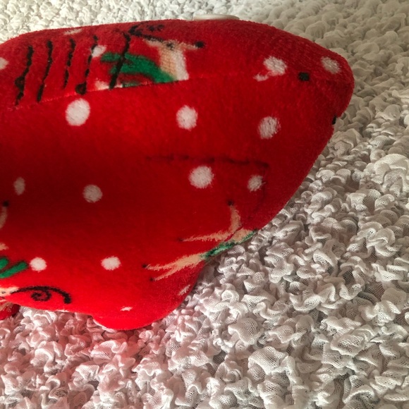 Reindeer Shark pillow Squishie micro fleece red Rudolph Christmas theme - Picture 11 of 11
